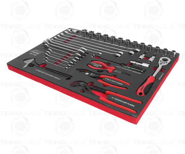 JTC-UW1036 Набор инструмента универсальный, в ложементе (36 предметов)  JTC /1/2